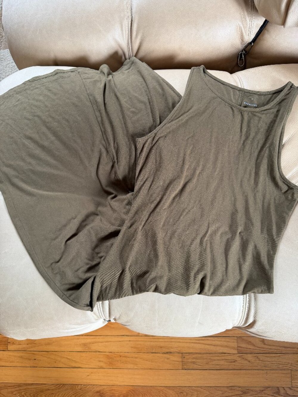 Everlane Olive Green Maxi Dress